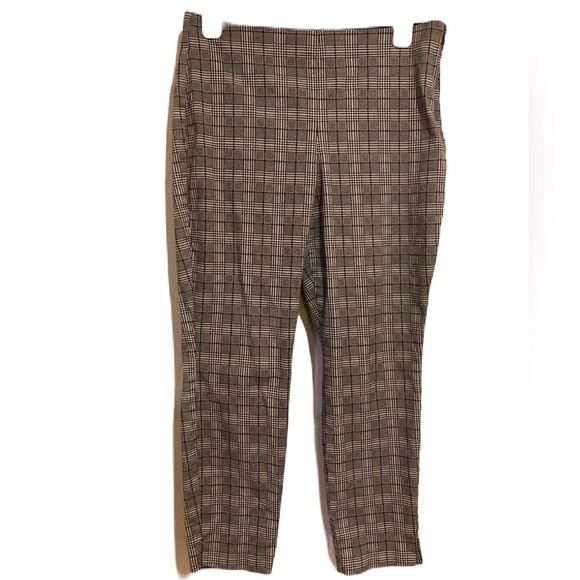 Old Navy Women’s Slacks Pants Black Plaid Sz. 14 - Picture 1 of 7